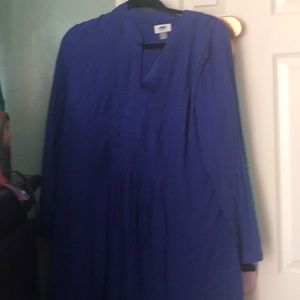 Blue shift dress